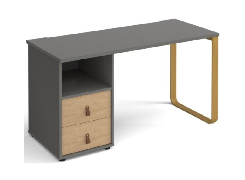 Ashvale Orford Rectangular Office Desk with Pedestal Drawers